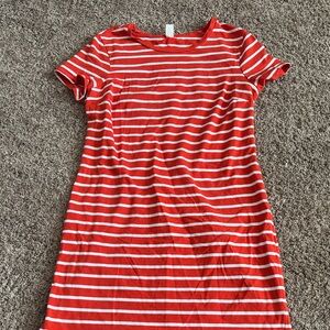 Old Navy Red and White Striped Top